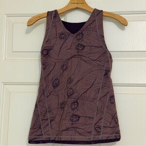 Lululemon Power Peacock Womens Purple Tank Sleeveless Workout Top Size 8